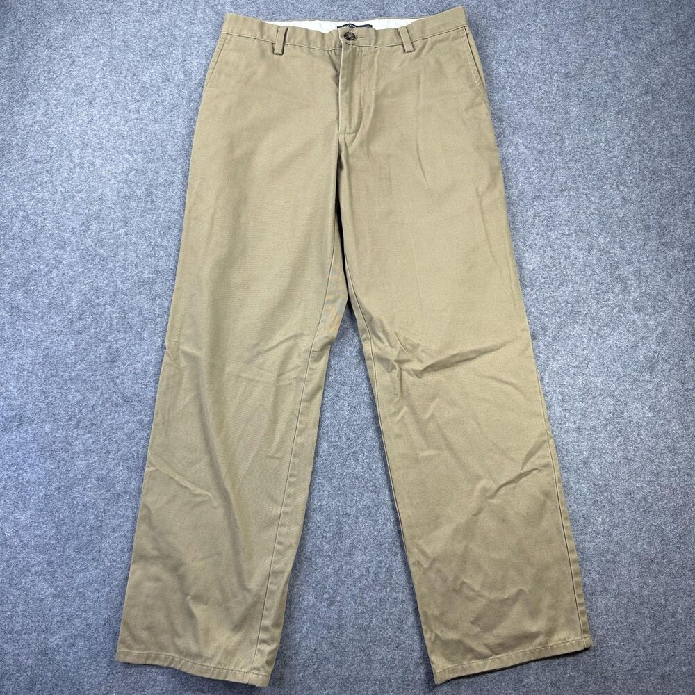 Dockers Pants Mens 32x30 Beige Straight Fit Chino Khakis Dress Casual Office